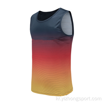Mens Dry Fit Gradient Rugby Wear 조끼
